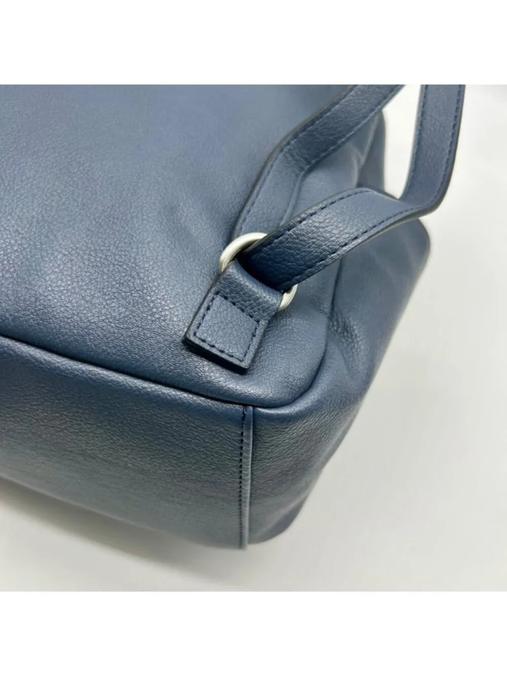 Style & Co Hudsonn Blue Faux Leather Backpack